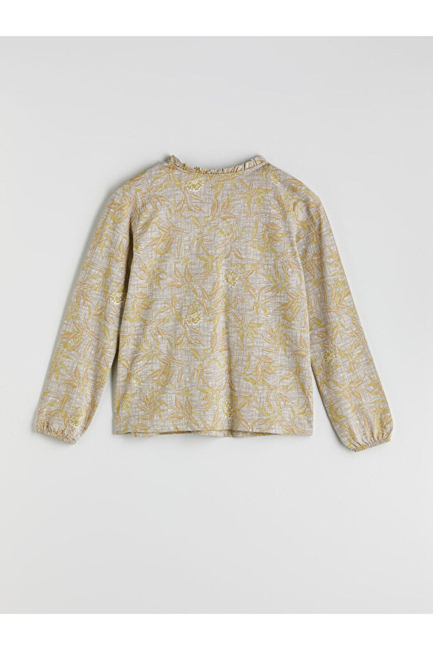 LCW Bağlamalı Yaka Desenli Bluz - 2