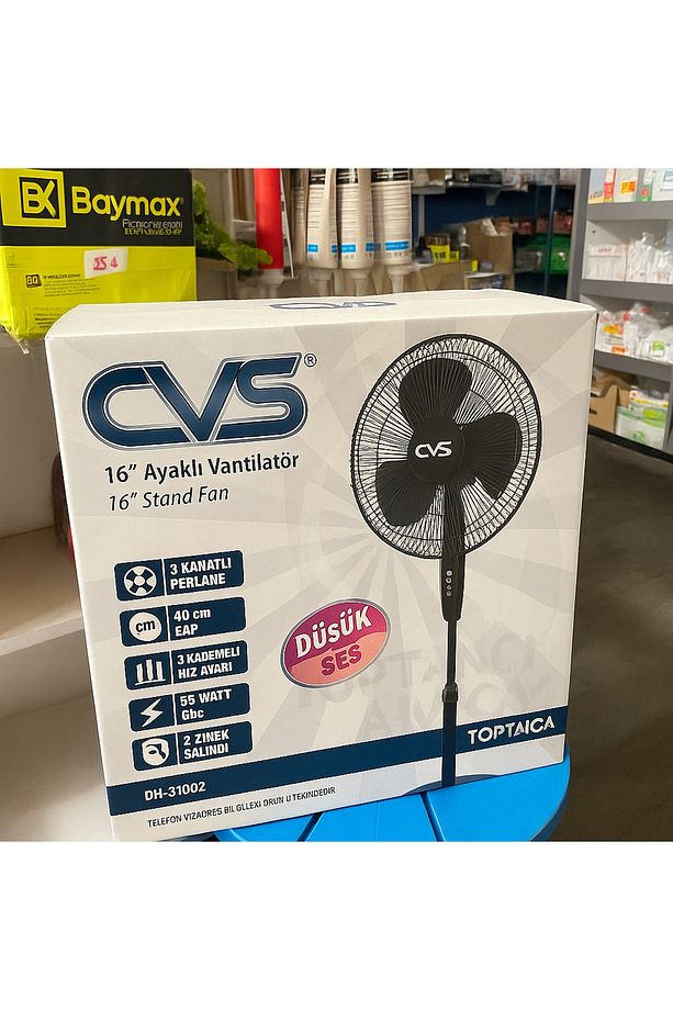 CVS Dn 91002 Siyah Zaman Ayarlı Vantilatör 3 Pervane 16 inch 40 cm çap - 5