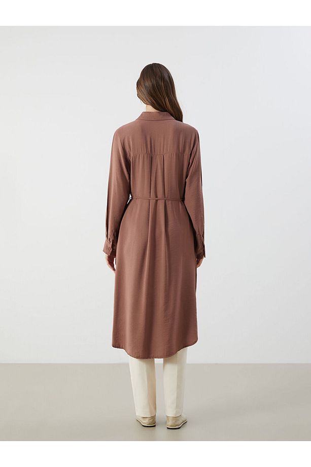 LCW Dokulu Oversize Kadın Gömlek Tunik New Season - 4