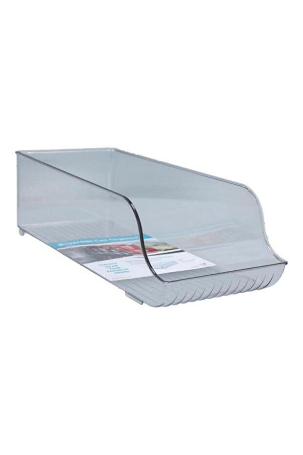 منظم علب المشروبات متعدد الوظائف من البلاستيك القابل للسحب من فيلي، شفاف - 2