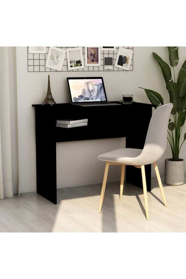 Desk Black 90x50x74 cm Engineered Wood