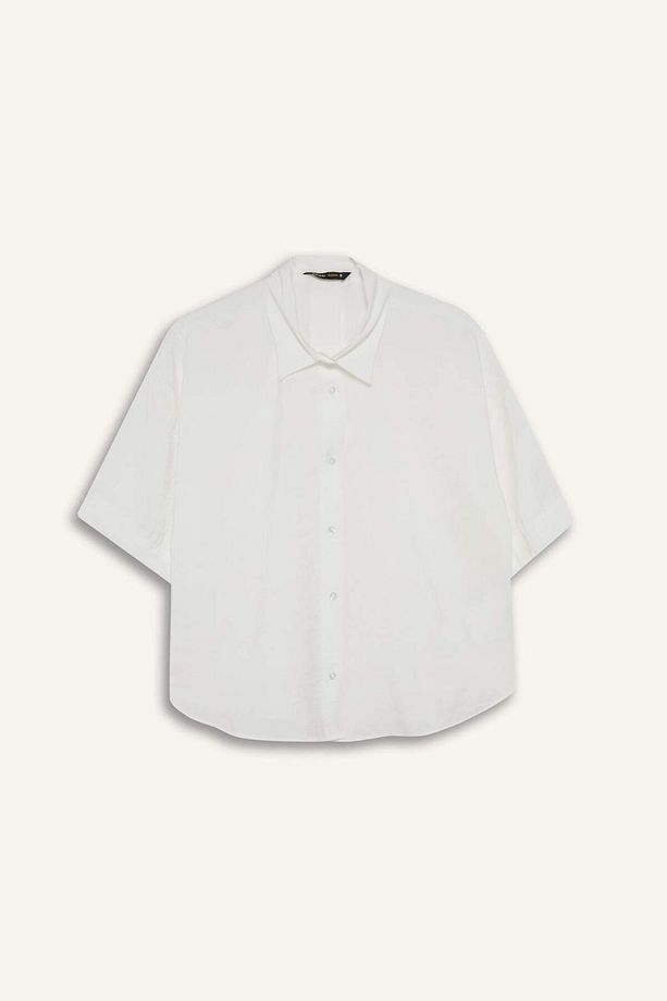 Loose Fit Modal Kısa Kollu Gömlek F7080ax25sm - 7