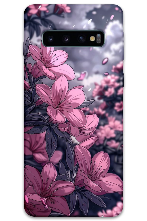 حافظة هاتف متوافقة مع هاتف Galaxy S10 Plus + واقي شاشة - 5796