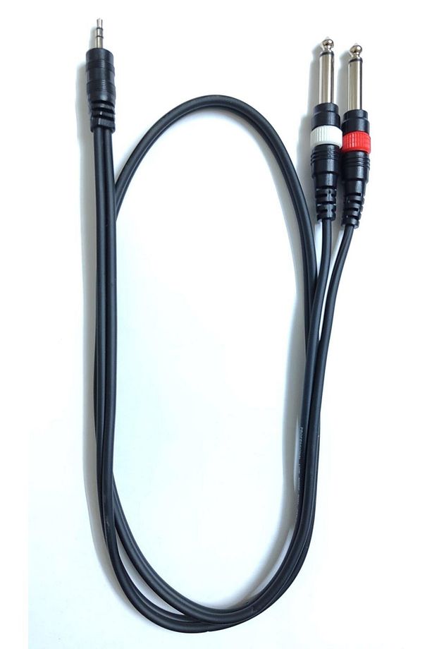 Aux Ses Kablosu 1,5 Mt - 3.5mm Den 2x6.35mm Jak Kablo - 2