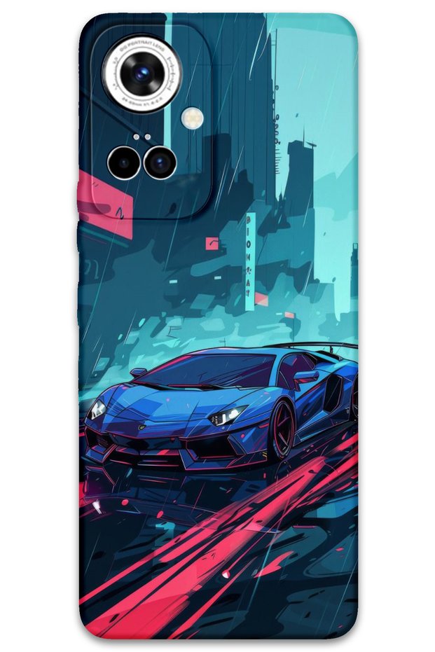 Tecno Camon 19 Pro Compatible Car Pattern Phone Case + Screen Protector - 5763