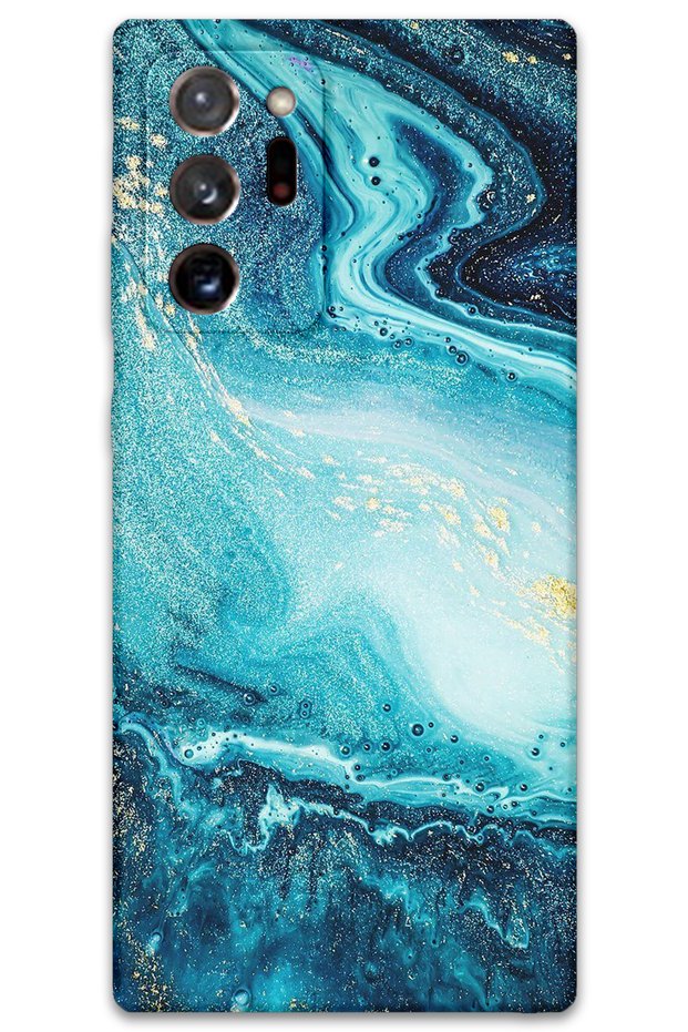 حافظة هاتف متوافقة مع هاتف Galaxy Note 20 Ultra بنمط رخامي + واقي شاشة - 5818