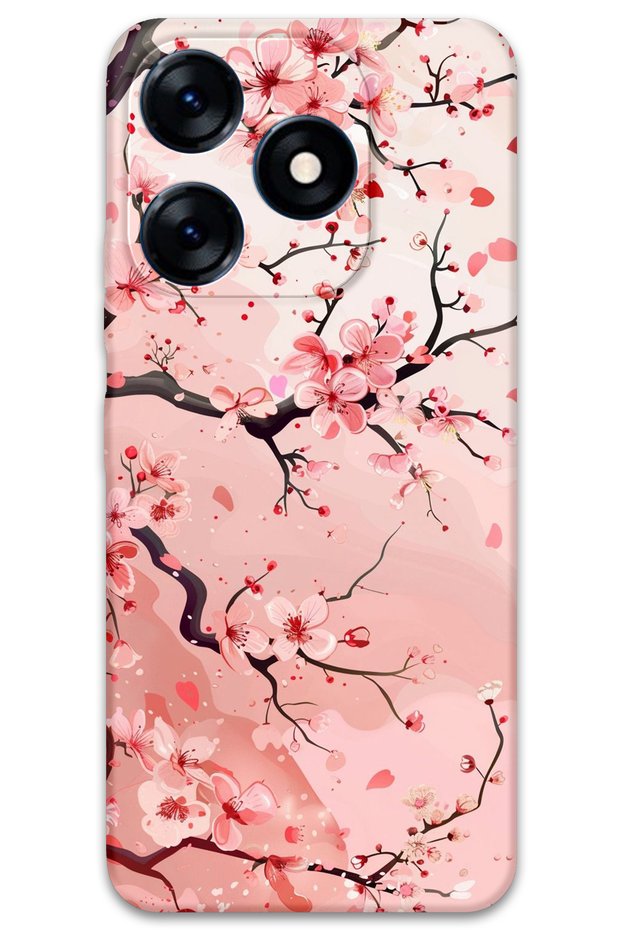 Tecno Spark 10 Pro Compatible Flower Pattern Phone Case + Screen Protector - 5805