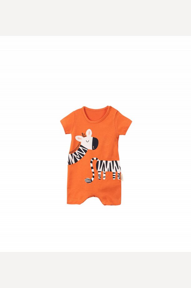 Zebra Figürlü Erkek Bebek Tulum - 1