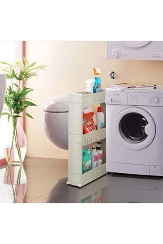 Three Layer Multipurpose Side Storage Rack White - 5