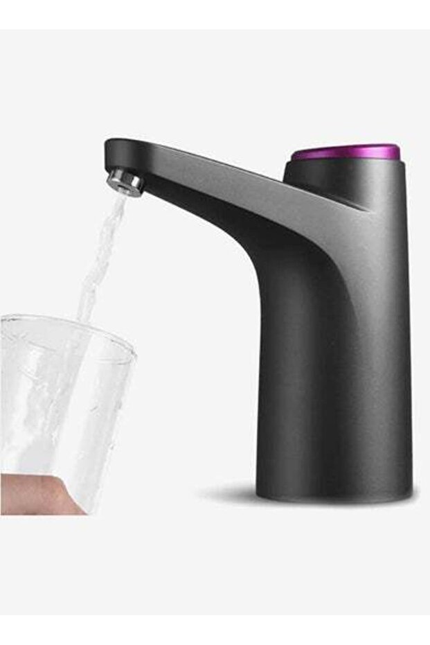 مضخة زجاجة ماء باللون الأسود/الوردي - 2