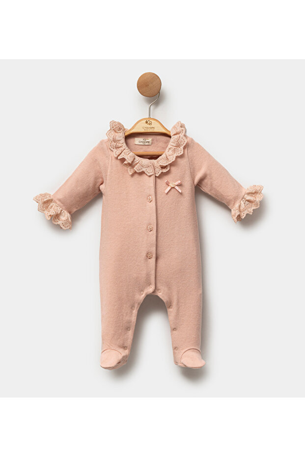 Bebek Triko Fiyonklu Tulum - 1