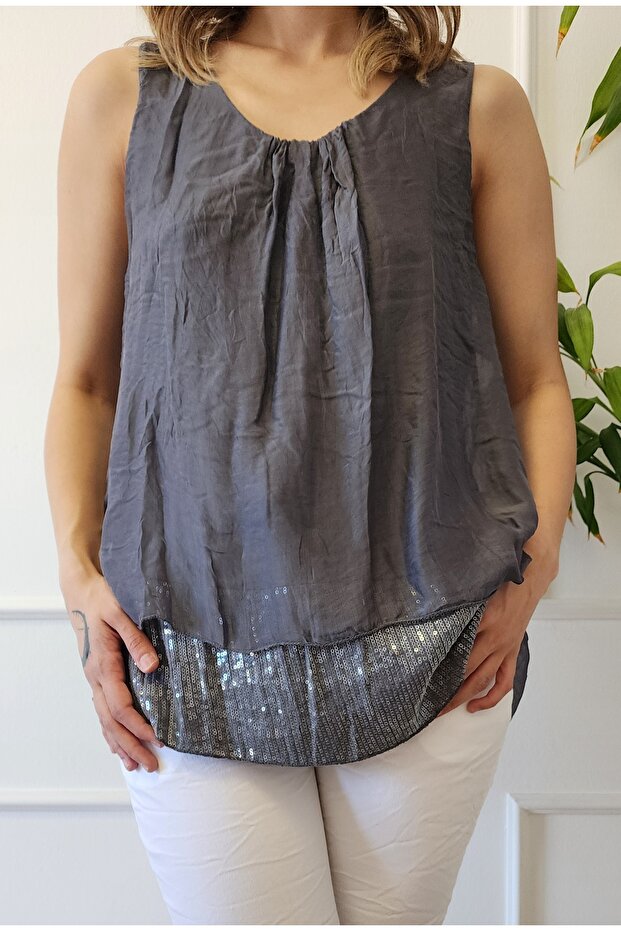 Imported Sequined Blouse - 2