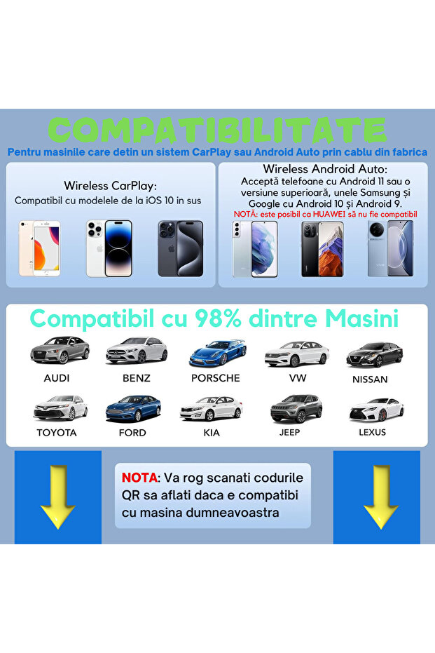 ATOMKIT® Wireless Adapter for CarPlay & Android Auto, lux OPERATING SYSTEM, Black - 10