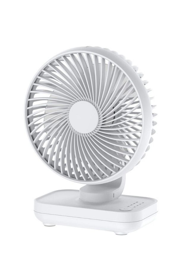 Mini Soğutucu Vantilatör Type-C Şarjlı Masa Üstü Fan Taşınabilir 4 Mod Hız Ayarlı Pervane - 3