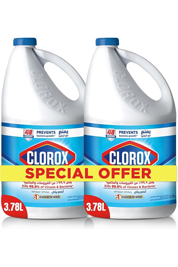 Liquid Bleach Original, 2 X 3.78 L