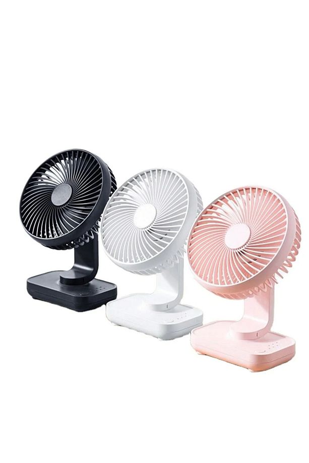 Mini Fan Soğutucu Vantilatör Type-C Şarjlı Masa Üstü Klima Taşınabilir 4 Mod Hız Ayarlı Pervane - 5