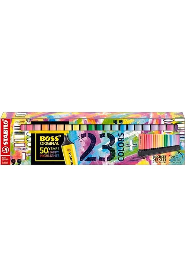 - İşaretleme Kalemi - BOSS ORIGINAL - 23'lü Paket - Çeşitli Renkler - 1