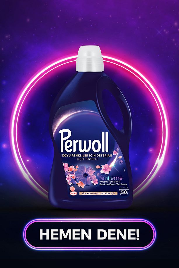 Sıvı Deterjan Perwol Çiçek Cazibesi Koyu Renkler 2.75L(50 Yıkama)+Yenileme Siyah 2.97L (54 Yıkama) - 7