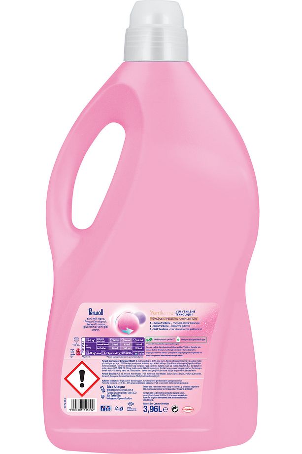 Yünlü ve İpekli Kumaşlar İçin Sıvı Deterjan 3.96L x2 – 144 Yıkama Renk Koruma & Yumuşaklık - 3