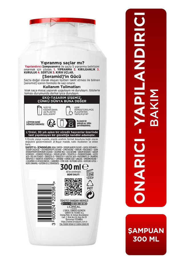 Komple Onarıcı 5 Bakım Şampuanı 300 ml 3'lü Set - 8