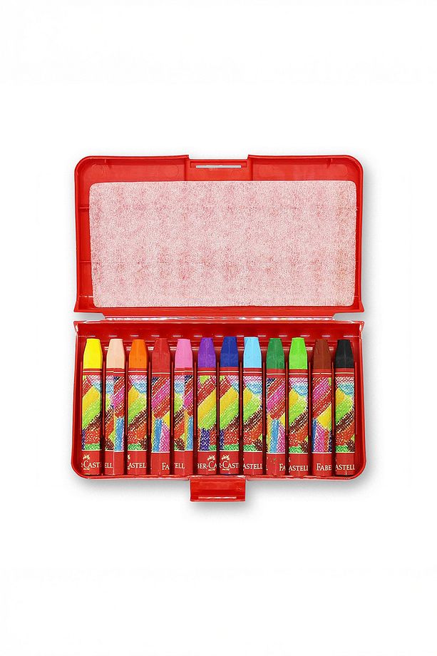 Altıgen Pastel Boya, 12 Renk, Plastik Kutu, Yumuşak ve Canlı Renkler, Rahat Kullanım,Etkili Uygulama - 3