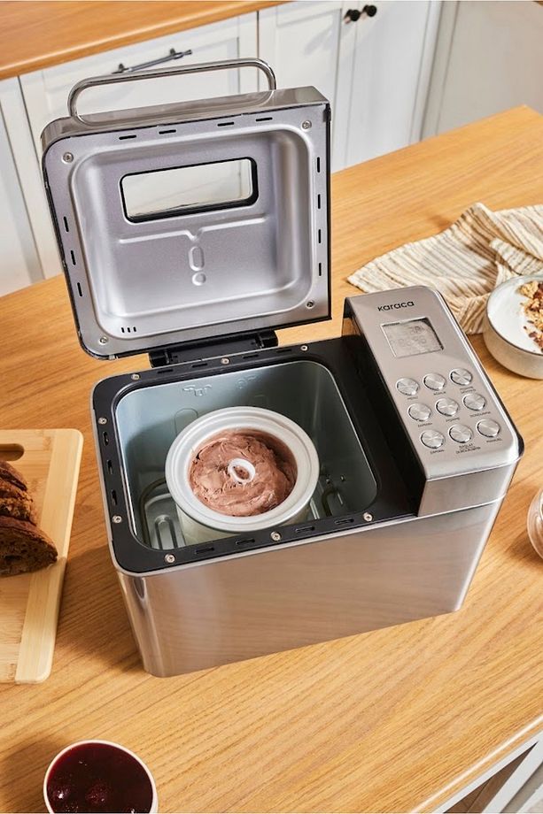 Bake Ice Inox 15 in 1 Çok Fonksiyonlu Dondurma, Reçel, Yoğurt, Hamur Yoğurma, Ekmek Yapma Makinesi - 4