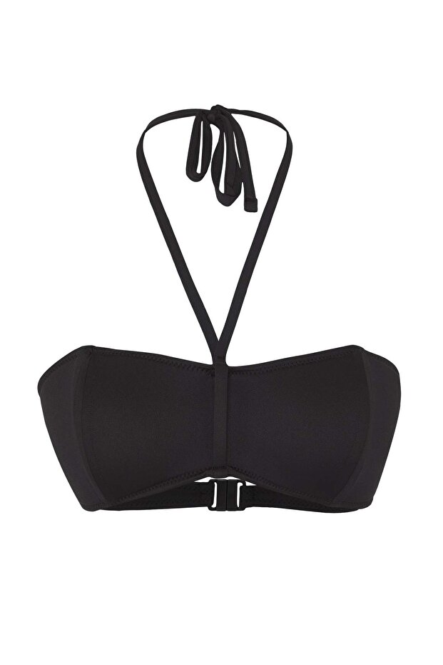 Siyah Straplez Kaplı Bikini Üstü TBESS25BU00068 - 5