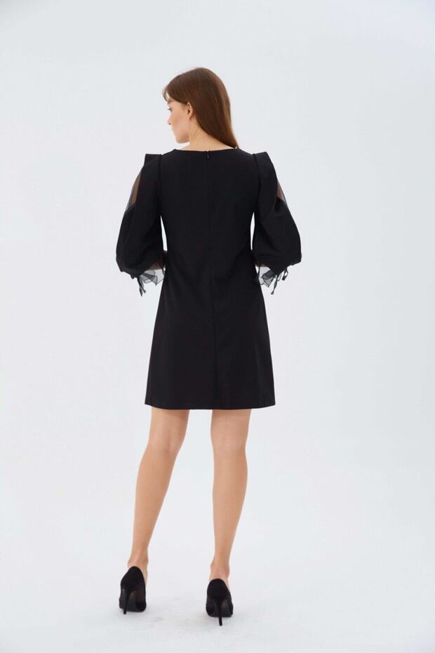 Organze Kol Elbise - 5