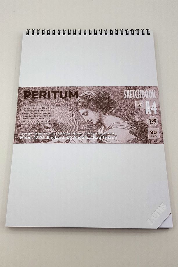 PERITUM A4 Sketchbook 100 Gr/m² 180 Sayfa-90 Yp.Sert Kapak Eskiz Defteri - 3