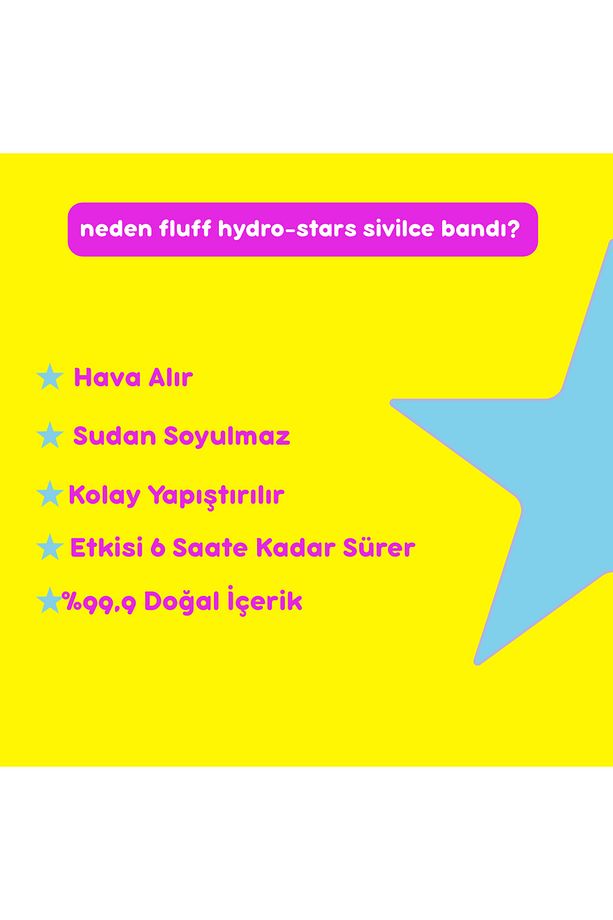 Siyah Hidrokolloid Yıldız Akne Bandı, 12'li - 5