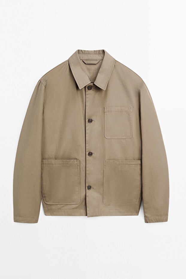 Cepli %100 pamuklu ceket - 5