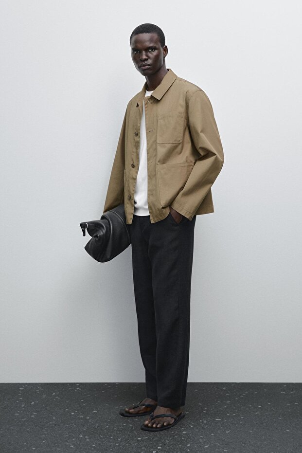 Cepli %100 pamuklu ceket - 1