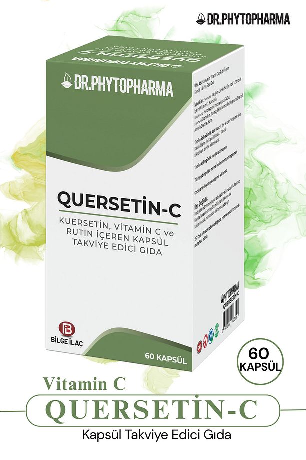Quercetin, Vitamin C, Bromelain ve Rutin içeren 60 Kapsül Takviye Edici Gıda - 1