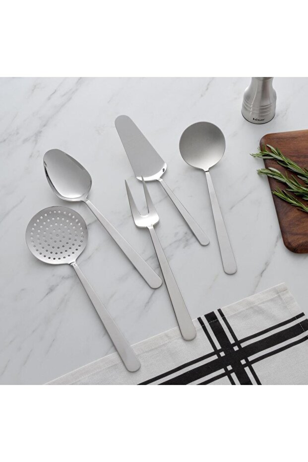 Nice 5 Parça Çelik Servis Seti - 1