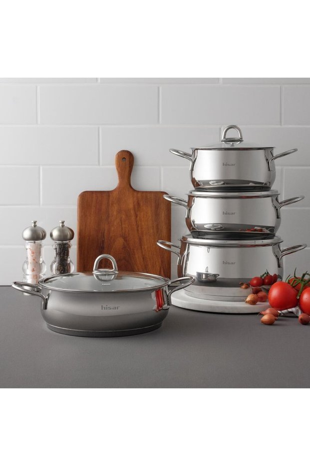 Mercury Ideal Induction Base 8 Piece Steel Cookware Set