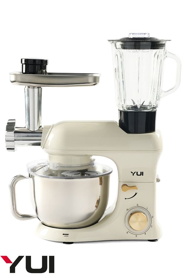 M200 Multi-fonksiyonel 3'ü Bir Arada Döküm Gövde Stand Mikser Kıyma Setli Ve Blender Özellikli 1800w - 1