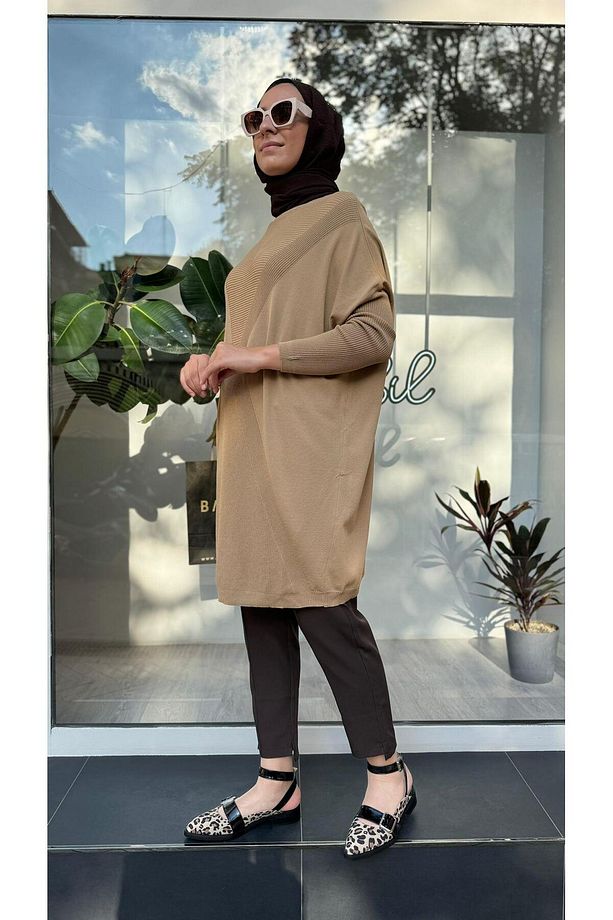 İNVEE 6923 Camel Tunik - 2