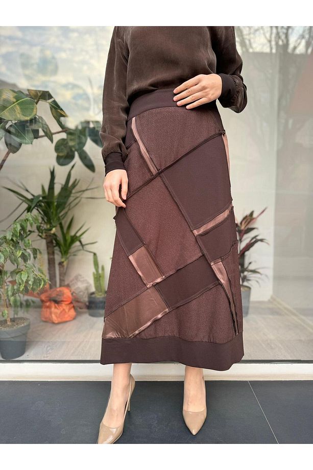 Patchwork Etek 36923 Kahve - 2