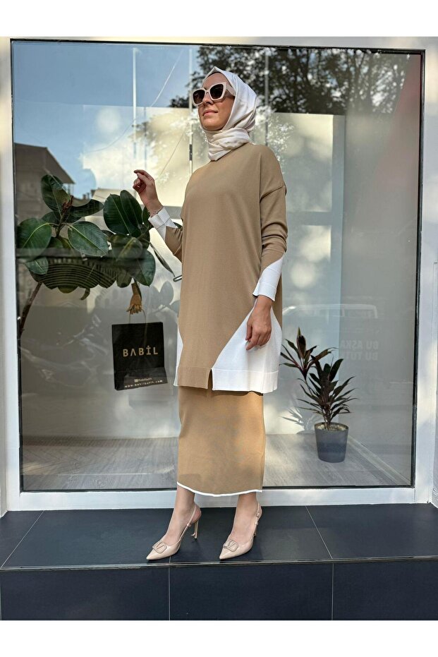 Triko Kalem Etek Camel - 3