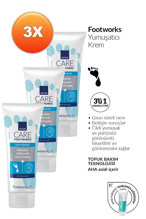 Ayaklar için Yumuşatıcı Krem 75 Ml. Üçlü Set - 2