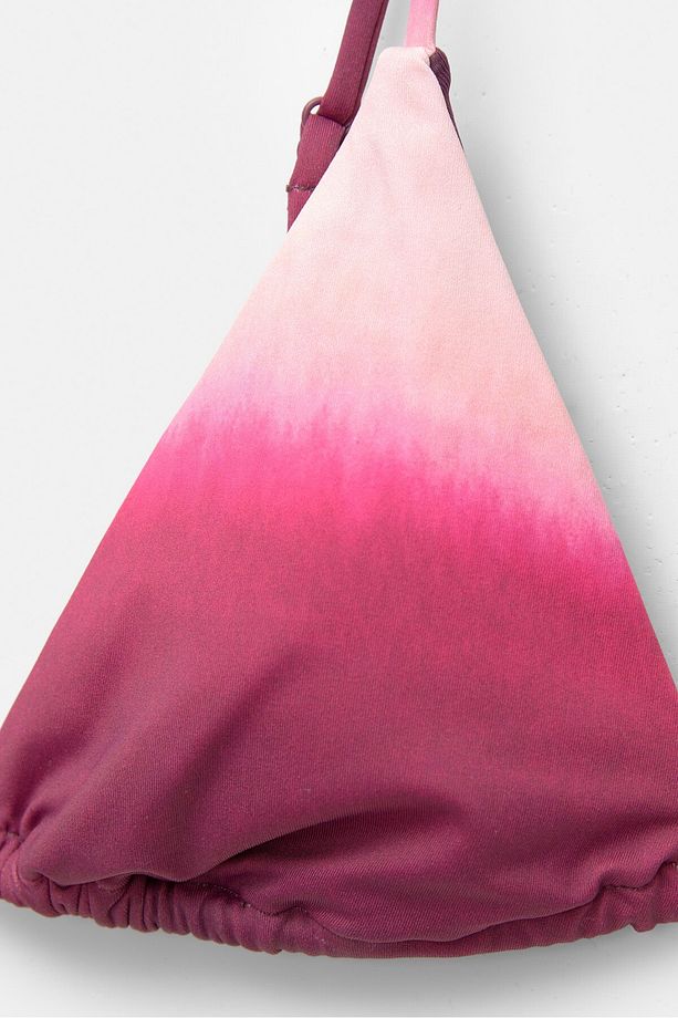 Tie dye üçgen bikini üstü - 5