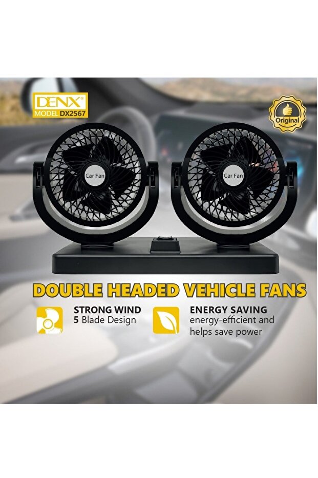 Car Fan With A Strong Performance That Guarantees The Distribution Of Air In Two Directions - 8