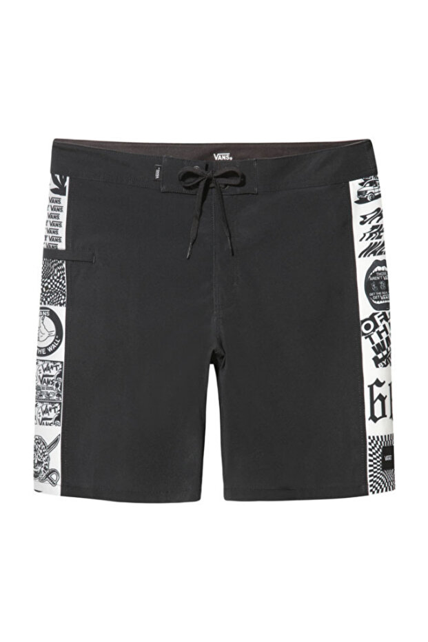 Erkek Siyah Normal Bel Şort - 1