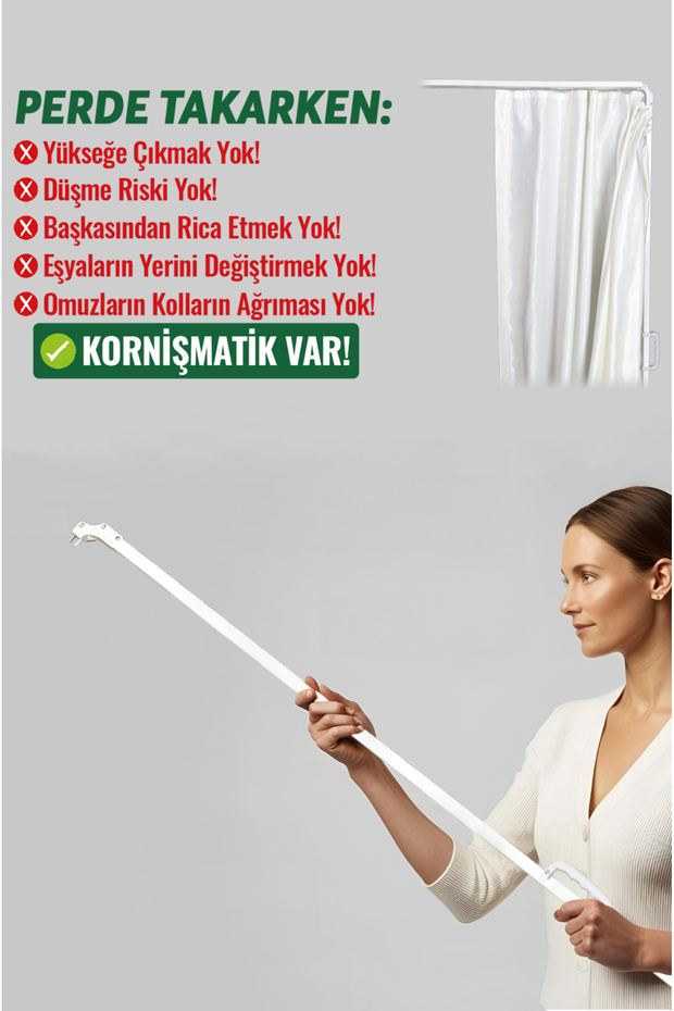Kornişmatik Perde Takma Aparatı Perdematik - 3