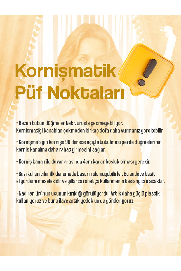 Kornişmatik Perde Takma Aparatı Perdematik - 9