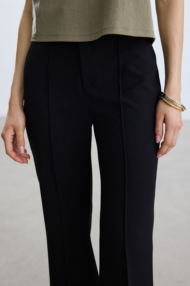 Siyah Flare Pantolon - 2