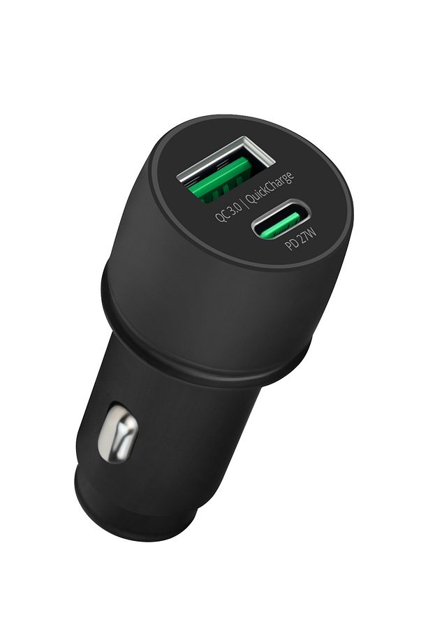Cc35 Araç Içi Çakmaklık Hızlı Şarj Cihazı 27w Pd Qc 3.0 Type-c Usb Çıkışlı Lightning Kablo - 2