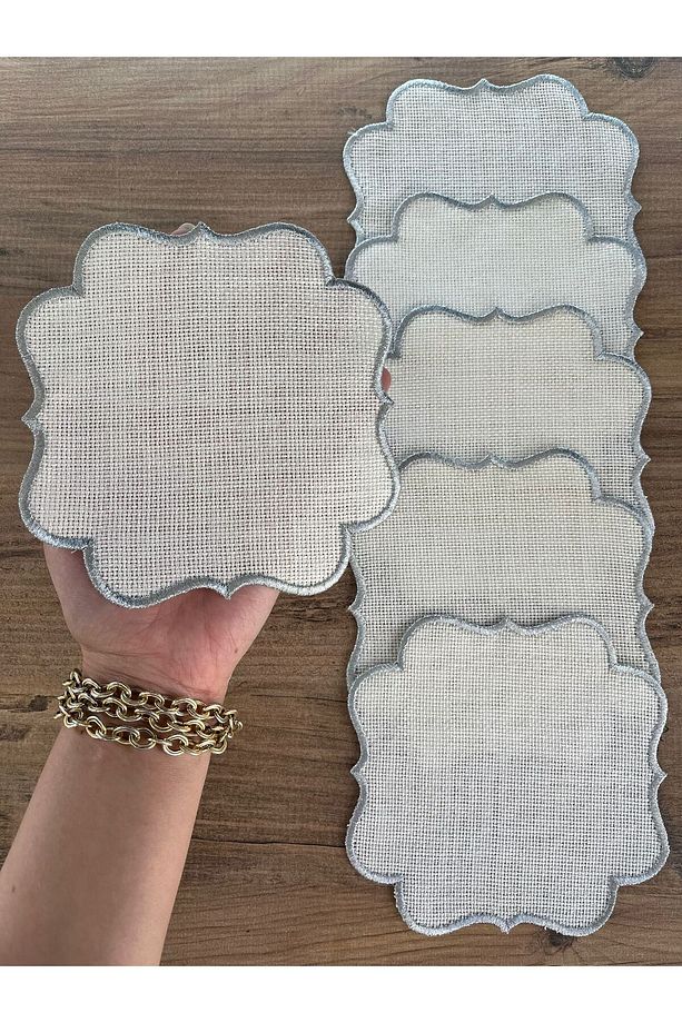 15x15 GÜMÜŞ 6'lı SUNUM PEÇETESİ - V3 - 6