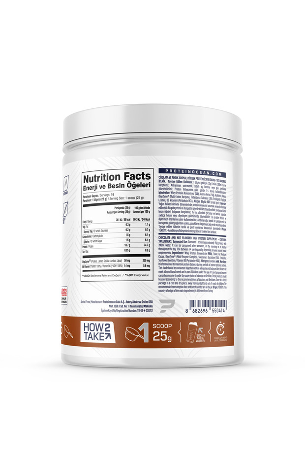 WHEY PROTEİN Choco Nut - 400g - 16 servis - 2