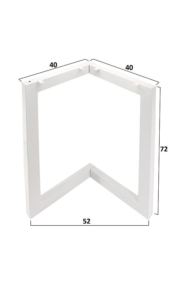 Metal Masa Yemek Masası Çalışma Masası Ayağı 2 Adet Ayak 72 Cm Mobilya Ayağı - 6